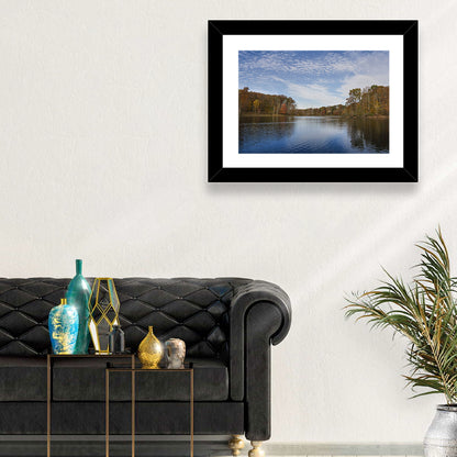 Seneca Lake Autumn Reflection Wall Art