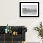 Skadar Lake Monochrome Landscape Wall Art