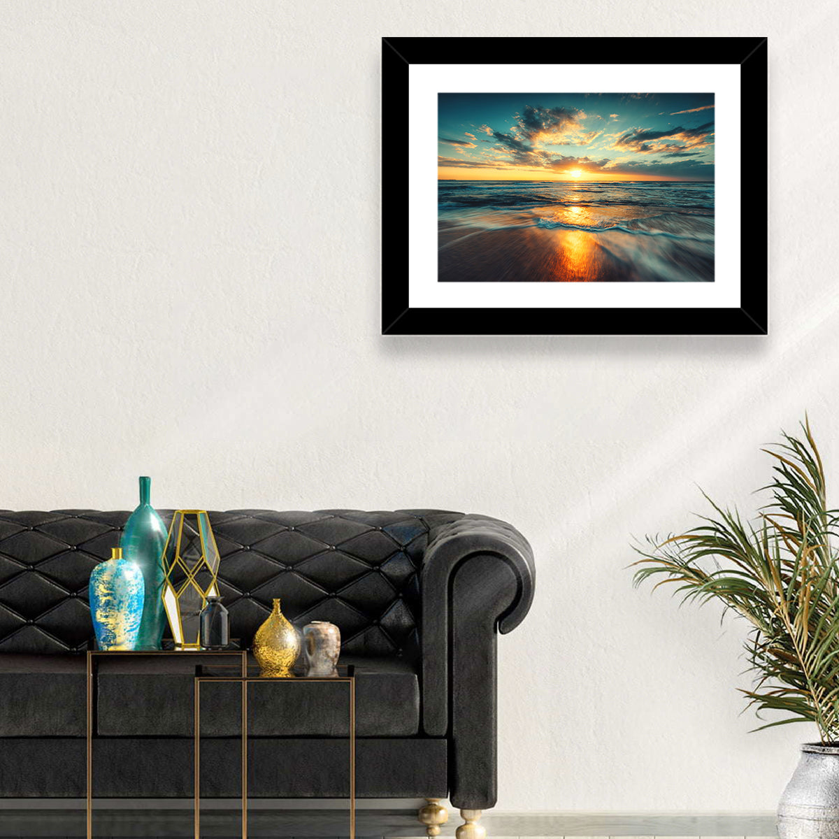 Cloudscape Over Beach Wall Art