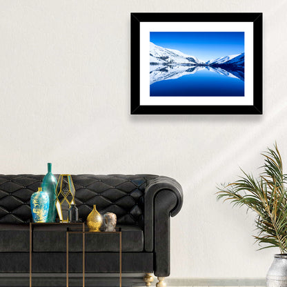 Tal Y Llyn Winter Reflection Wall Art