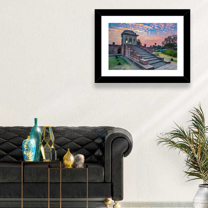 Jahaz Mahal Staircase at Sunset Wall Art
