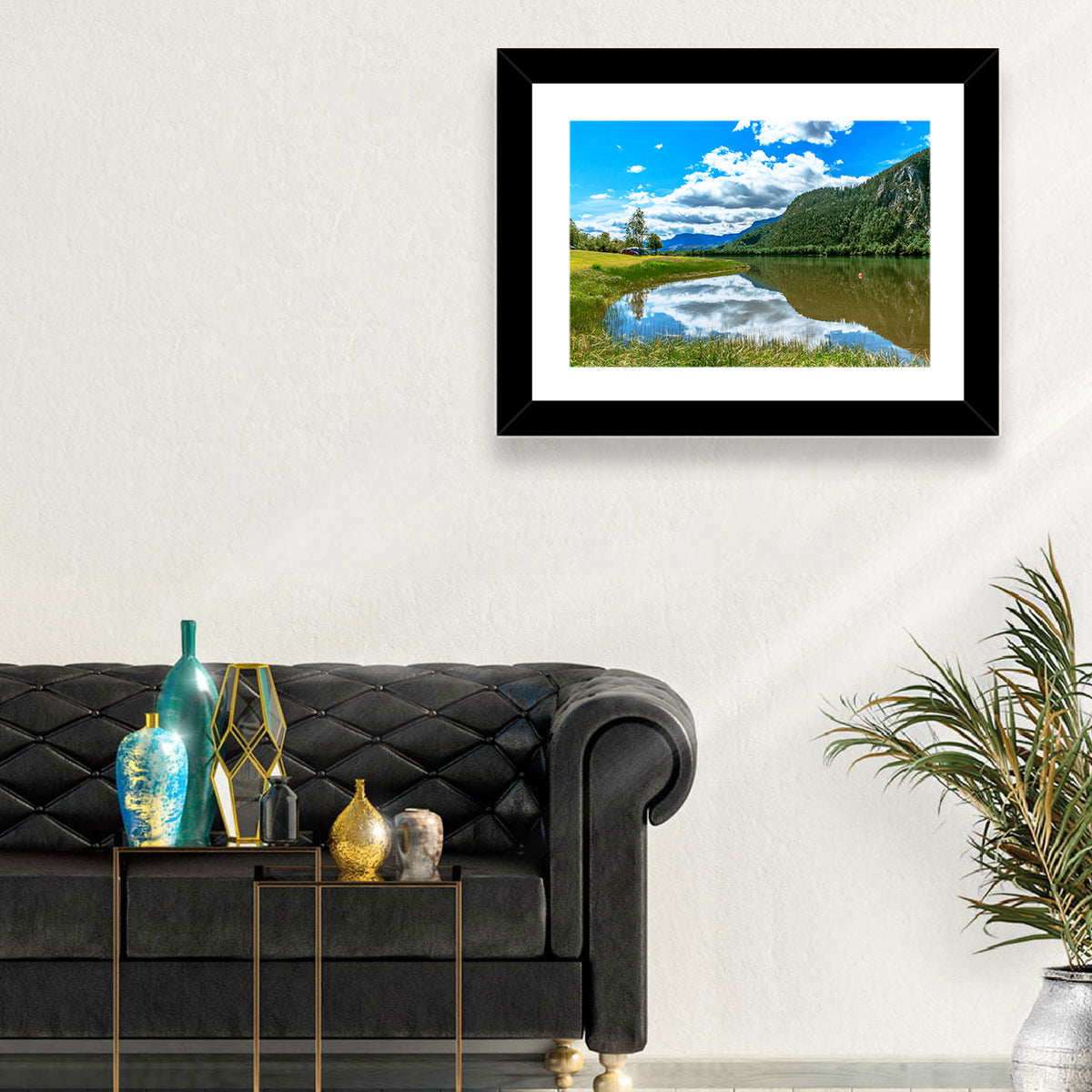 Lake Mjosa Reflection Wall Art
