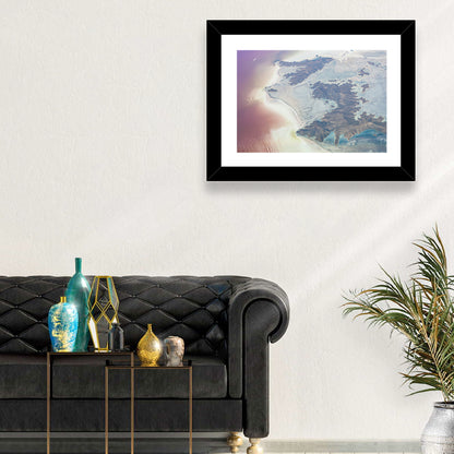 Urmia Lake Aerial View Wall Art