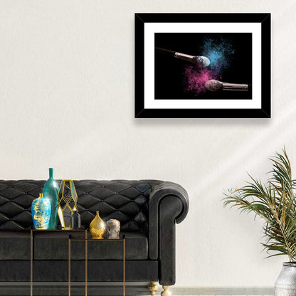 Powder Burst Makeup Brushes Wall Art
