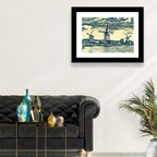Three Vintage Windmills Wall Art