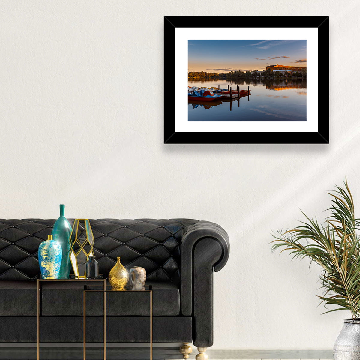 Dutzendteich Lake at Golden Hour Wall Art