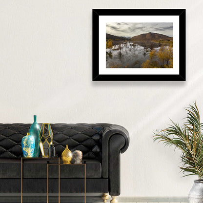 Lake Hodges Autumn Reflection Wall Art
