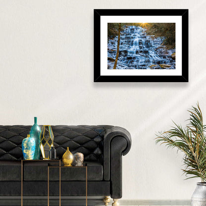 Minnehaha Falls Winter Cascade Wall Art