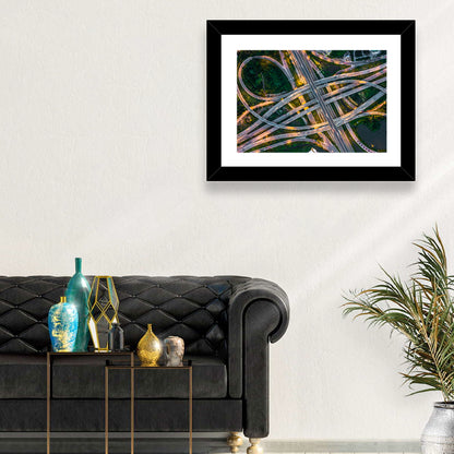 Expressway Junction at Dusk Wall Art