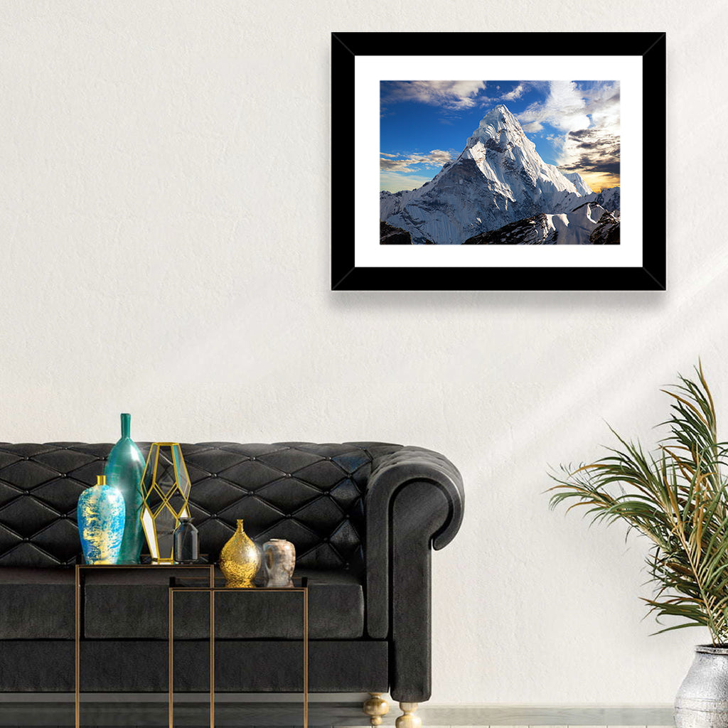 Ama Dablam at Golden Dusk Wall Art