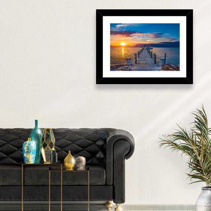 Islamorada Pier at Golden Hour Wall Art