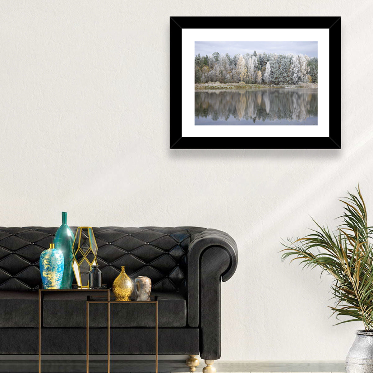 Pskov Region Forest Lake Wall Art