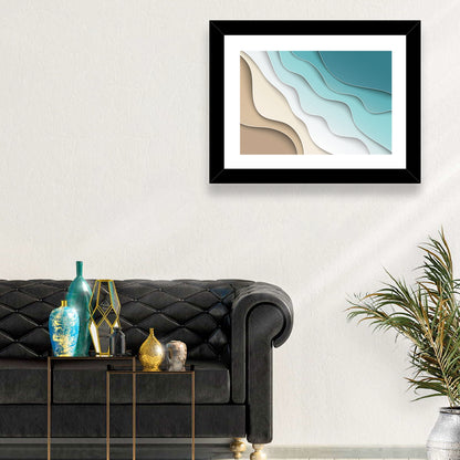 Beach Layers Abstract Wall Art