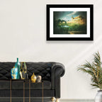 Făgăraș Fortress Moat Reflection Wall Art