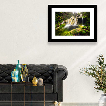 Cheile Nerei Mossy Waterfall Wall Art