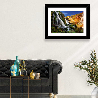 Plitvice Lakes Waterfall Wall Art