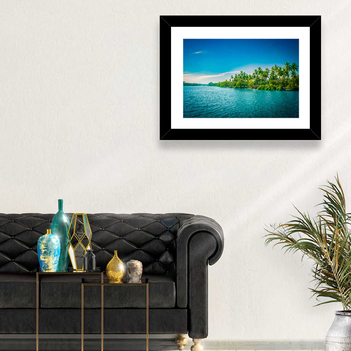 Tropical River in India Wall Art