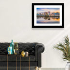 Providence Skyline at Golden Hour Wall Art