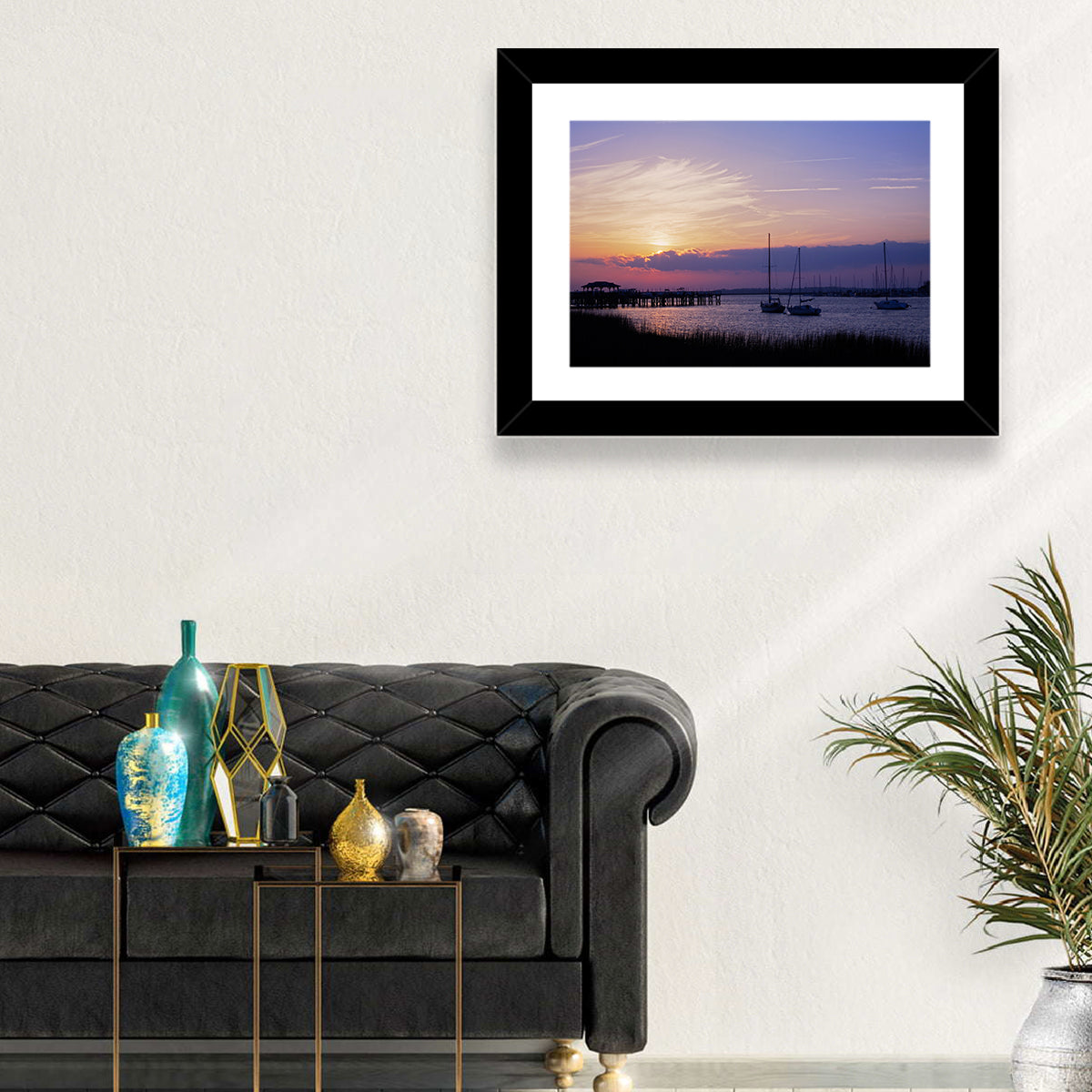South Carolina Coastal Harbor Wall Art