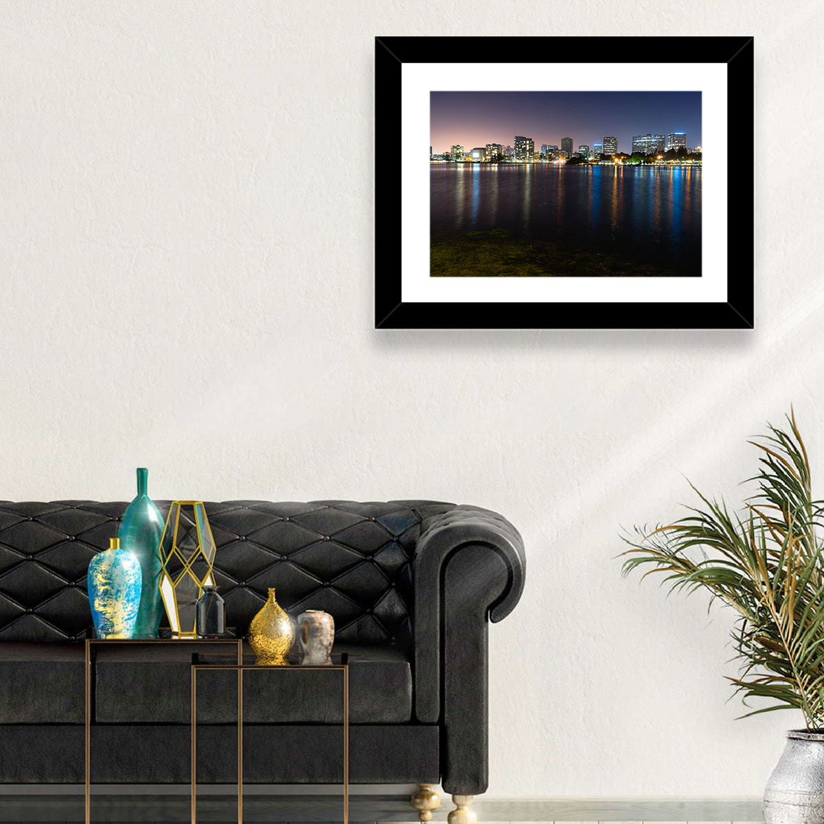 Oakland Skyline Over Lake Merritt Wall Art