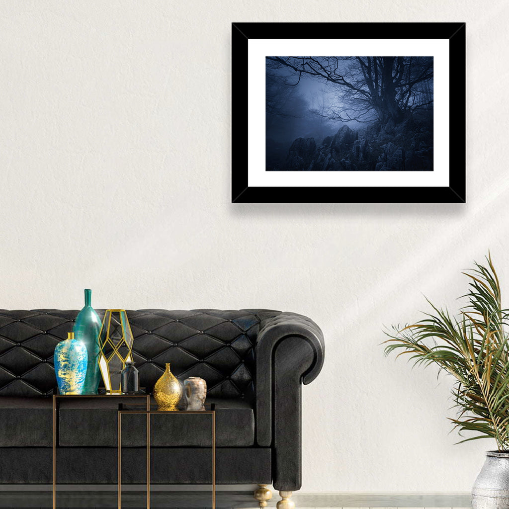 Gnarled Tree at Twilight Wall Art