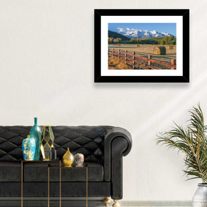 Hay Bales Colorado Fields Wall Art