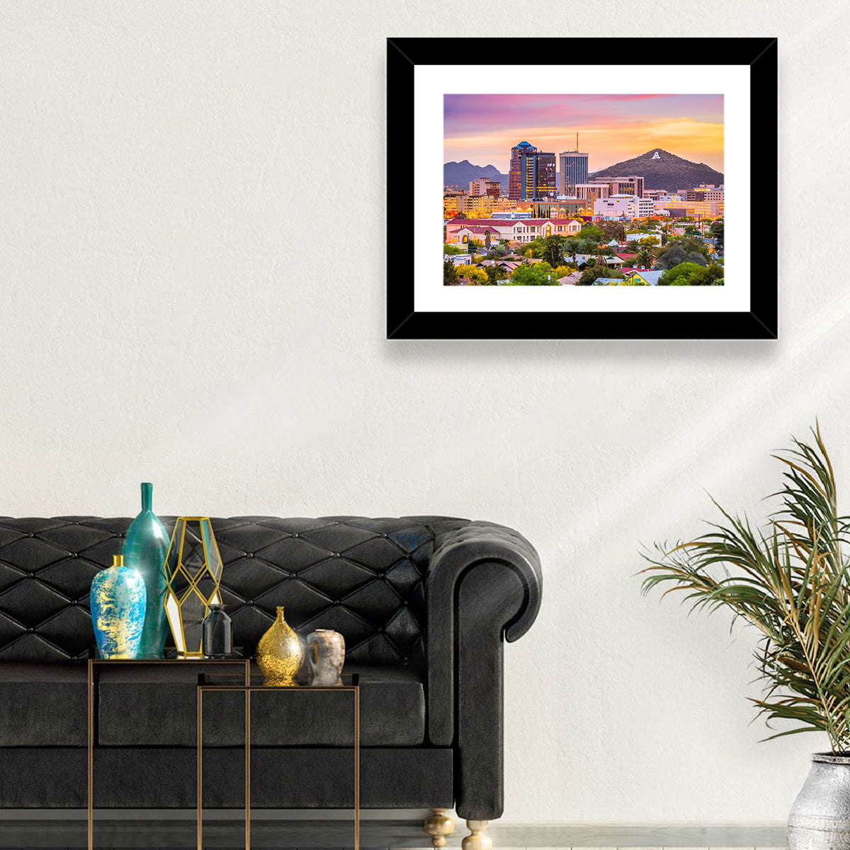 Tucson Skyline at Golden Hour Wall Art