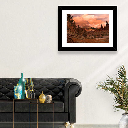 Rocky Mountain Lake at Dusk Wall Art