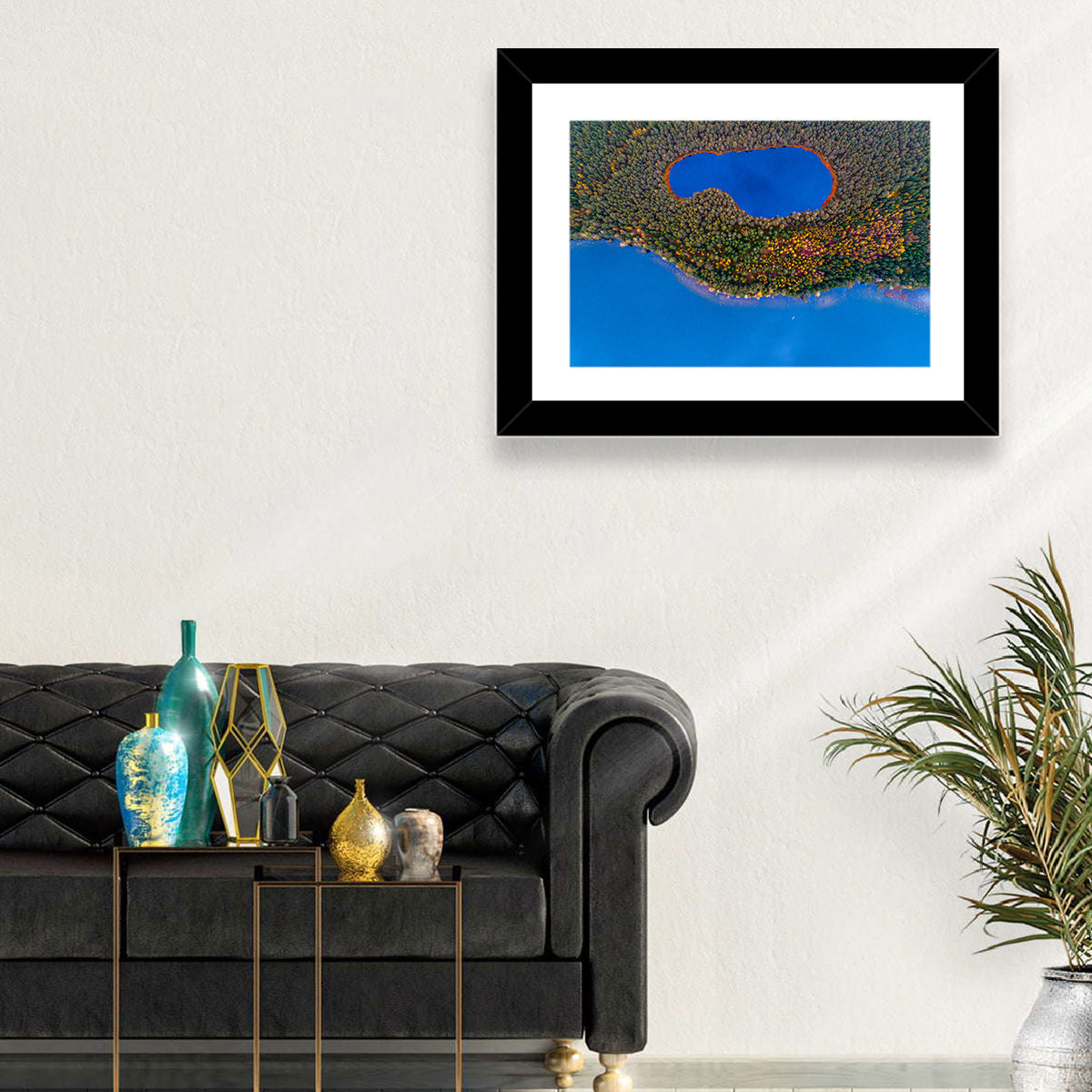 Autumn Forest Lake Wall Art