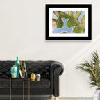 Thousand Island Lake Aerial View Wall Art