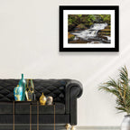 Cascading Autumn Waterfall Wall Art