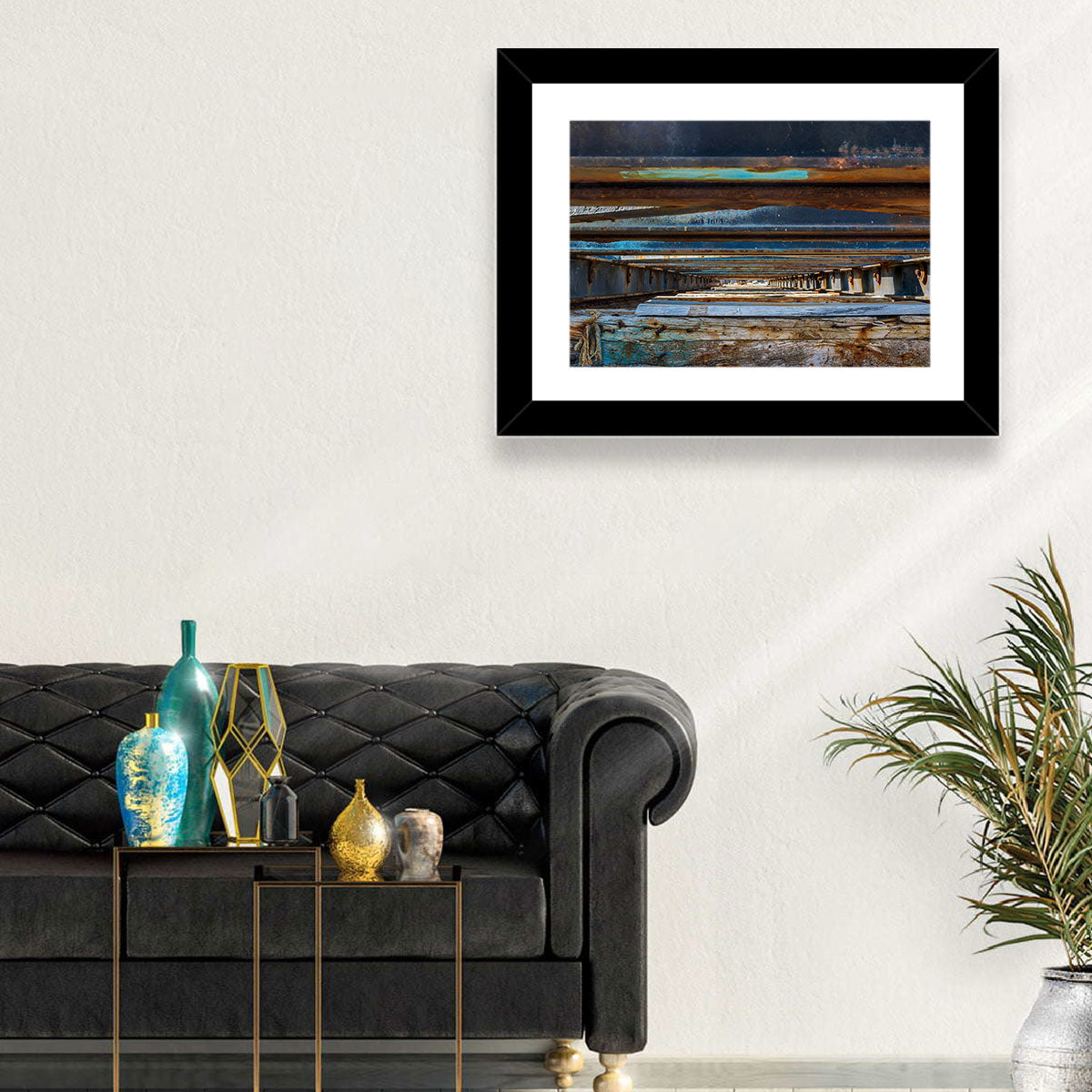Weathered Dock Perspective Wall Art