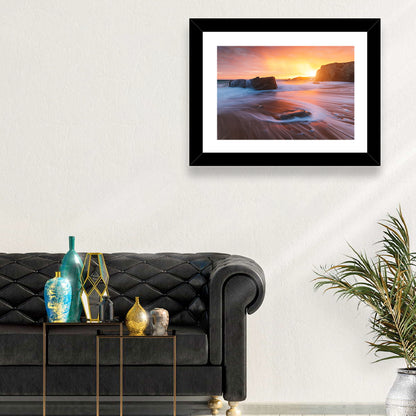 Quiberon Beach Sunset Wall Art