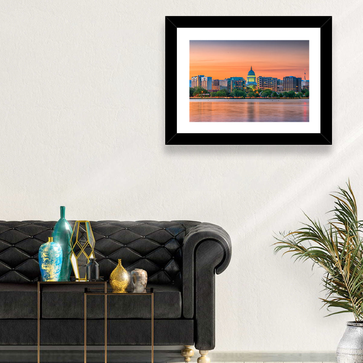 Madison State Capitol Skyline Wall Art