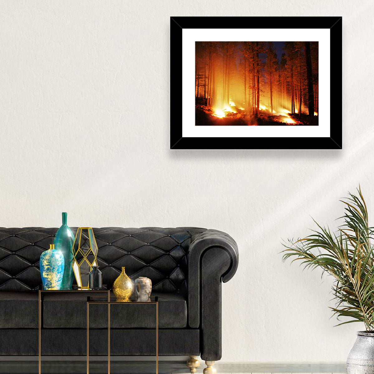 Forest Fire Wall Art