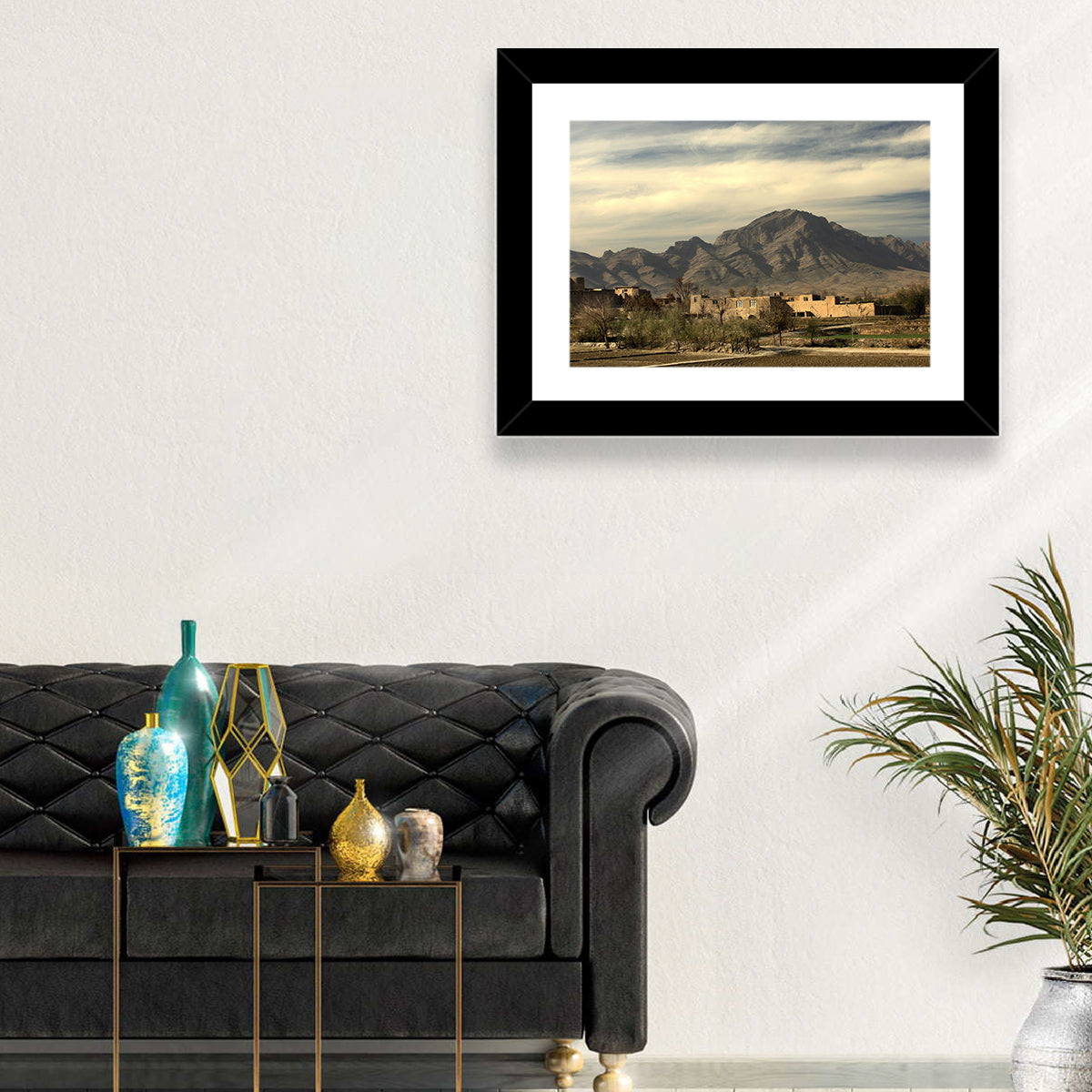 Afghan Mountain Village Wall Art