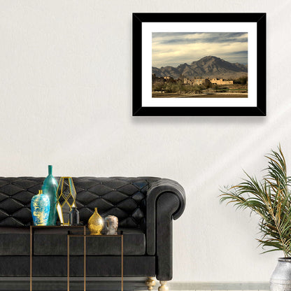 Afghan Mountain Village Wall Art