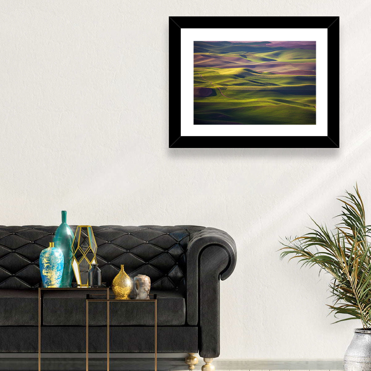Palouse Farmland at Golden Hour Wall Art