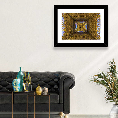 Eiffel Tower Lattice at Dusk Wall Art