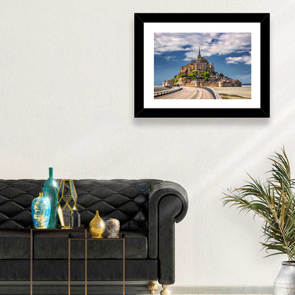 Mont Saint-michel at Low Tide Wall Art