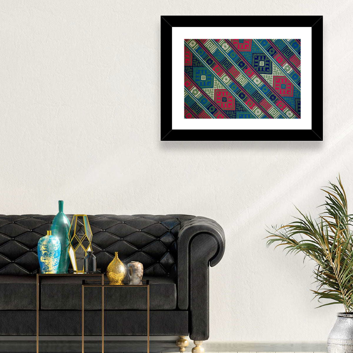 Handwoven Geometric Textile Wall Art