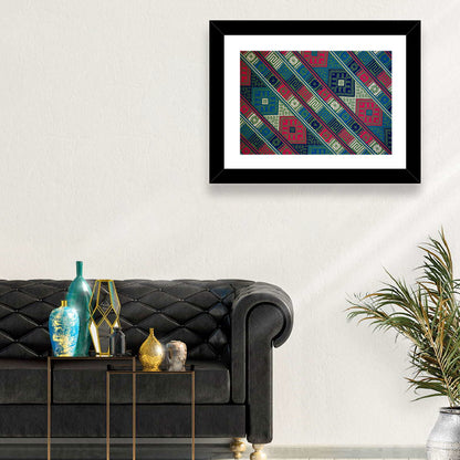 Handwoven Geometric Textile Wall Art