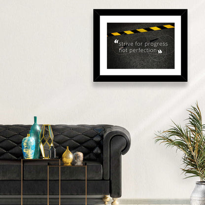 Strive for Progress Not Perfection Wall Art