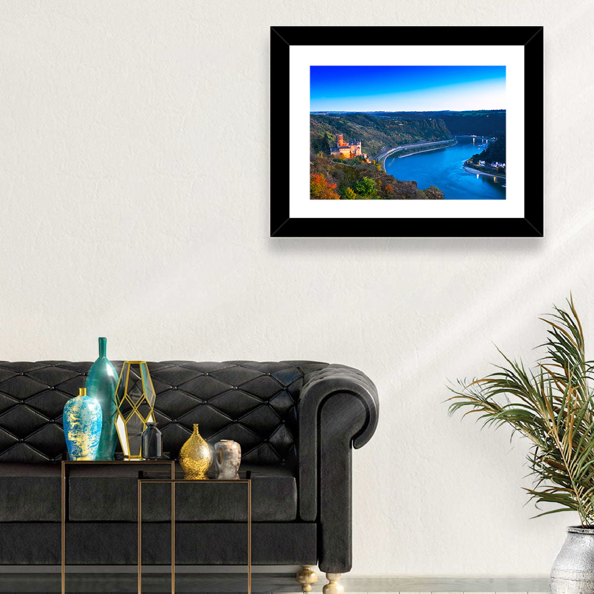 Rhine Valley at Dusk Wall Art