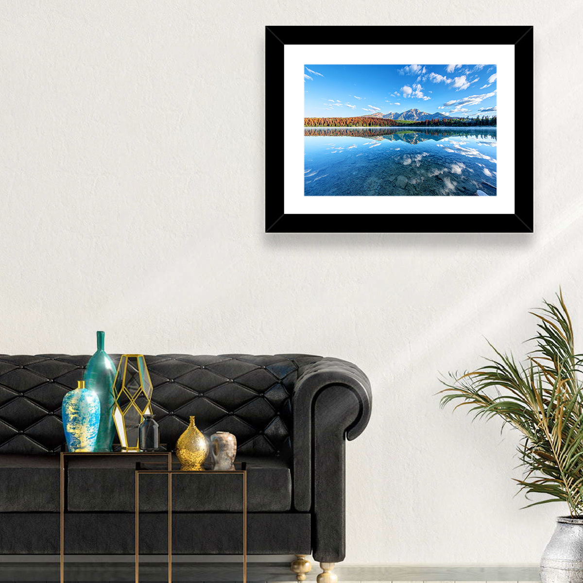 Patricia Lake Autumn Reflection Wall Art