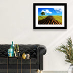 Plowed Field with Lone Tree Wall Art