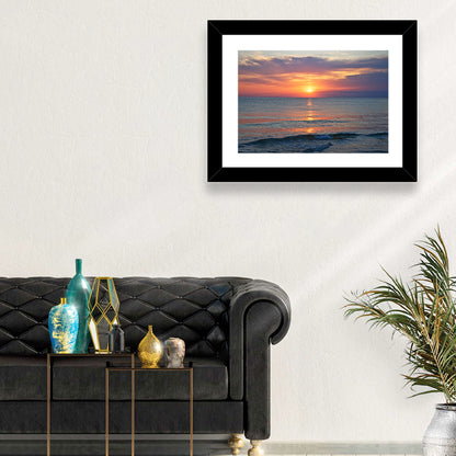 Lake Michigan Sunset Reflection Wall Art