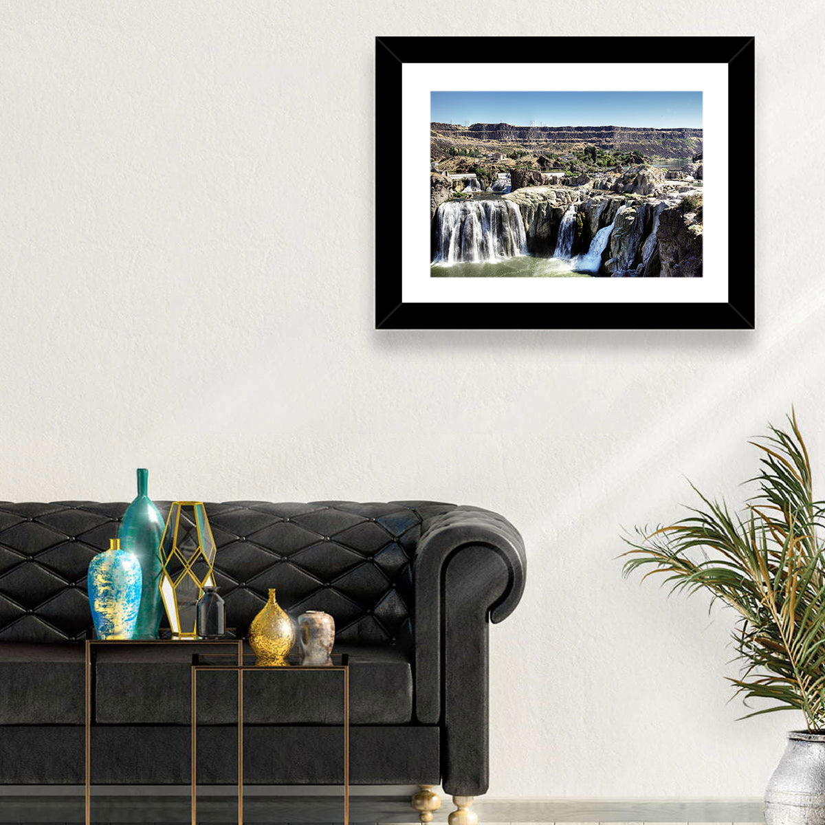 Shoshone Falls, Twin Falls Idaho Wall Art in a room, landscape