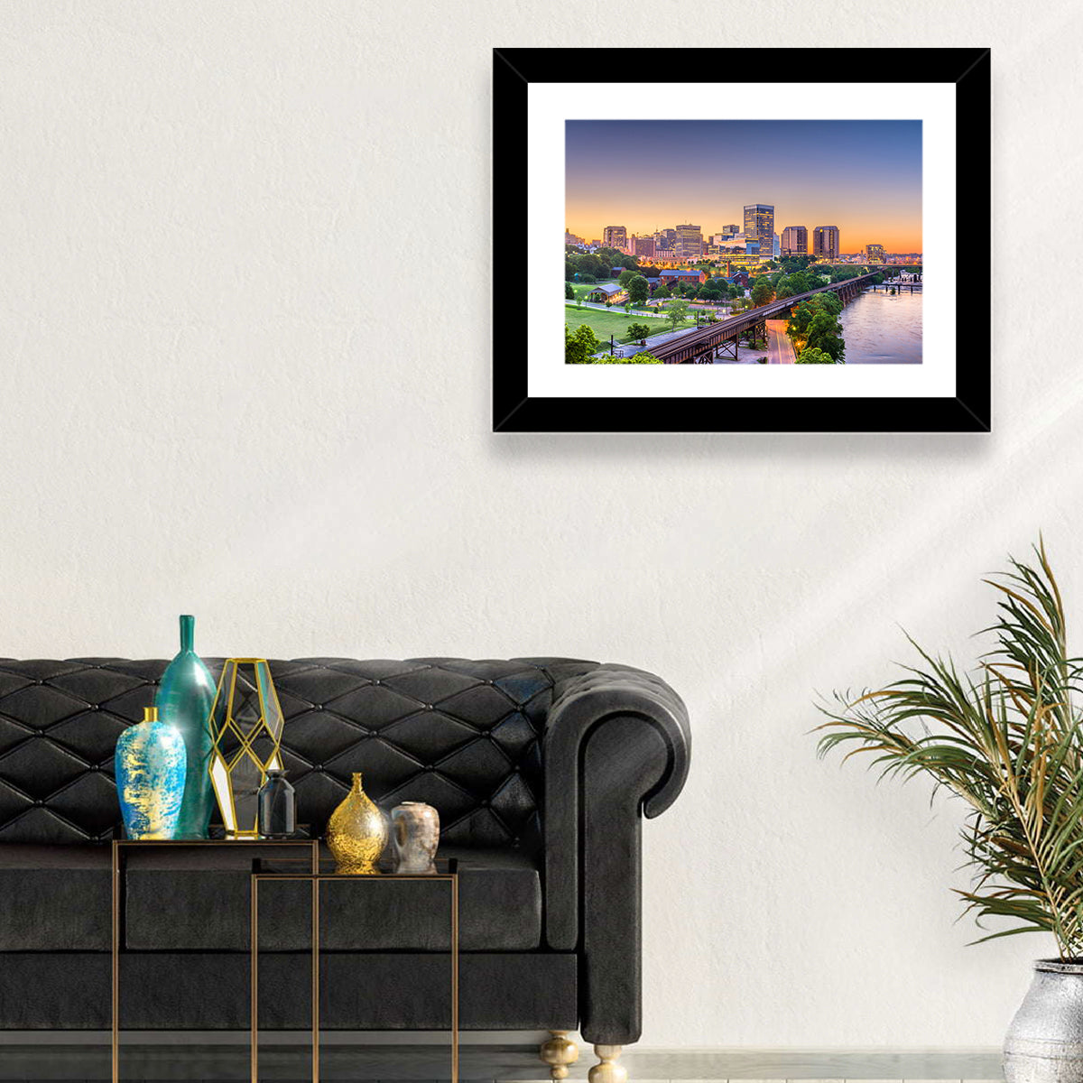Richmond Skyline at Golden Hour Wall Art