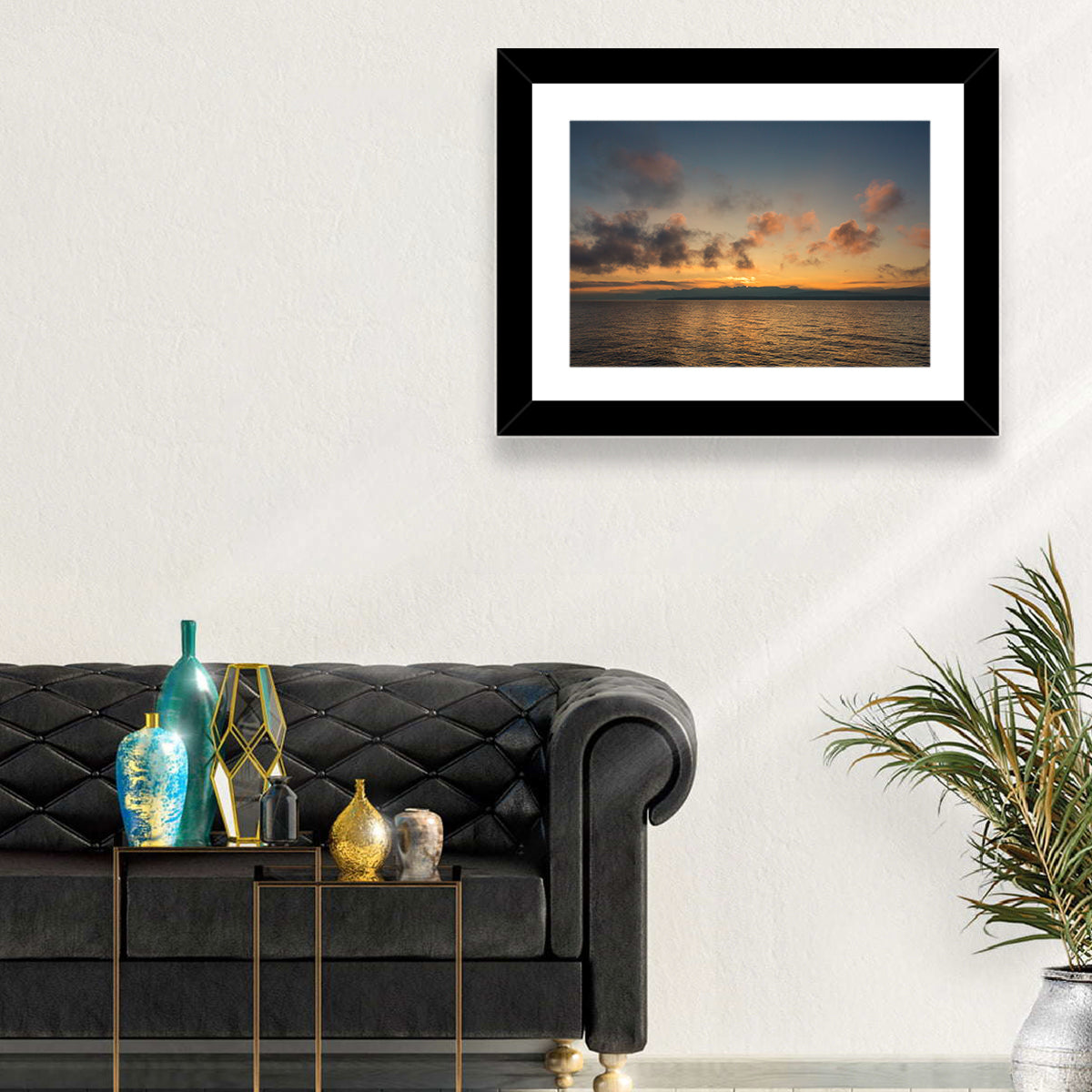 Lake Leman Golden Sunset Wall Art